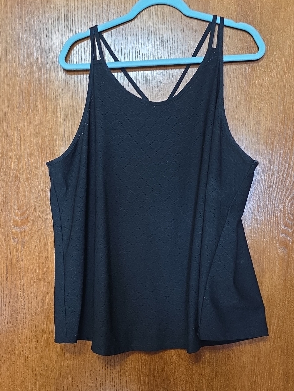 SHEIN Black Double-Strap Textured Camisole